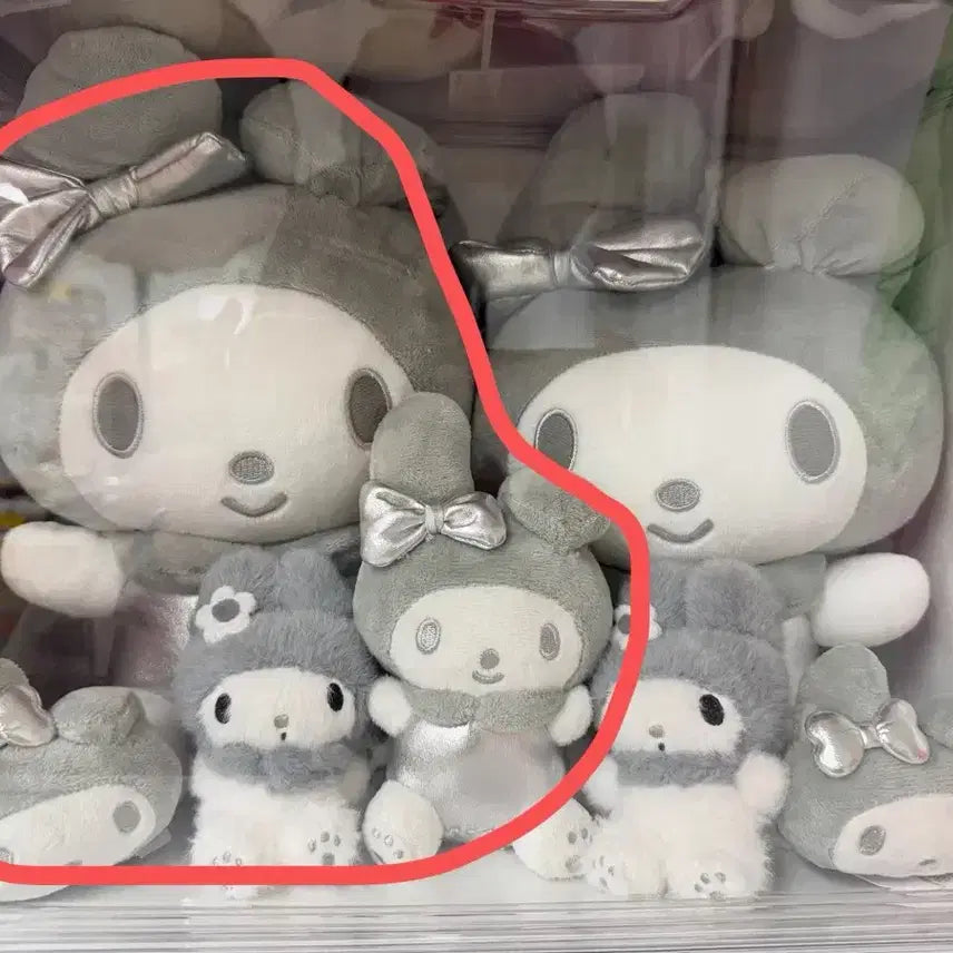 [BUNJANG] Sanrio My Melody Silver Doll Set / 마이멜로디 산리오 실버 인형 세트