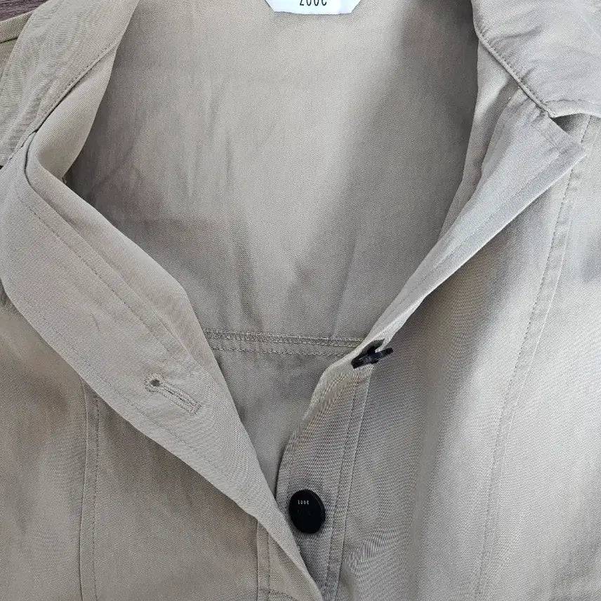 [BUNJANG] ZOOC Beige Short-Sleeve Cotton Dress Size 55 / ZOOC 진베이지  반팔 면 원피스  55