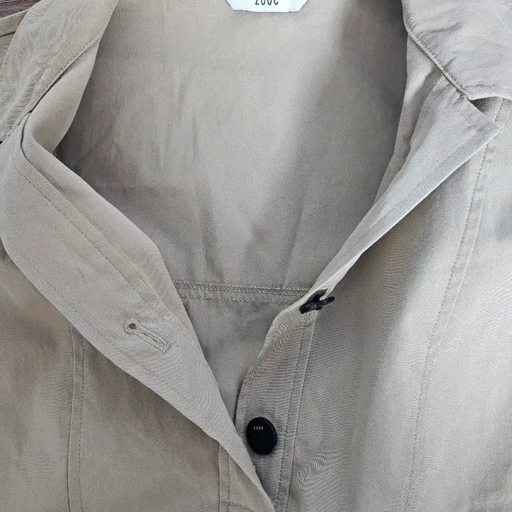 [BUNJANG] ZOOC Beige Short-Sleeve Cotton Dress Size 55 / ZOOC 진베이지  반팔 면 원피스  55