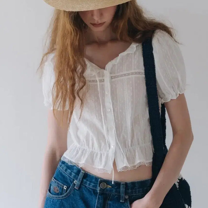 [BUNJANG] Sienne Princess Lace Blouse / 시엔느 princess lace blouse 프린세스 레이스 블라우스