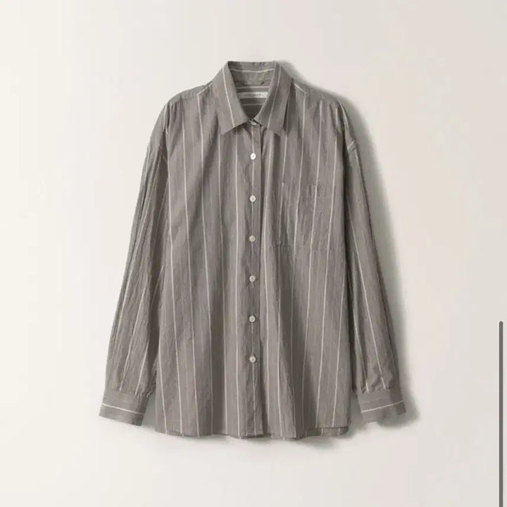 [SOLD OUT] 낫띵리튼 Moss stripe loose fit shirt 차콜