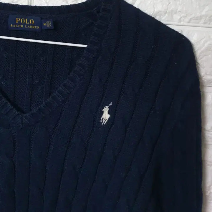 [BUNJANG] Polo Ralph Lauren Cable Knit Sweater M / 폴로랄프로렌 꽈배기니트 판매합니다