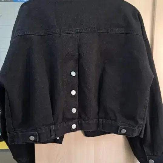 [BUNJANG] Loose Fit Black Jeans Short Jacket / 루즈핏 블랙진 숏재킷