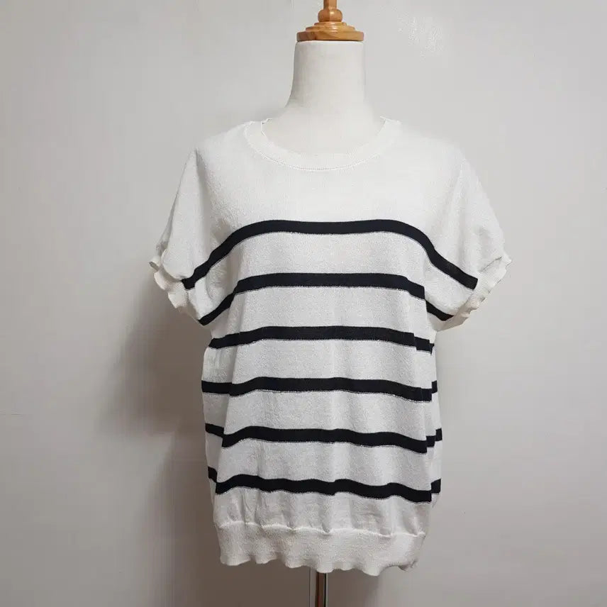 [BUNJANG] Vintage Striped T-Shirt Size 77 / 4980/BYJ 여 77사이즈 스트라이프티셔츠/내옷방