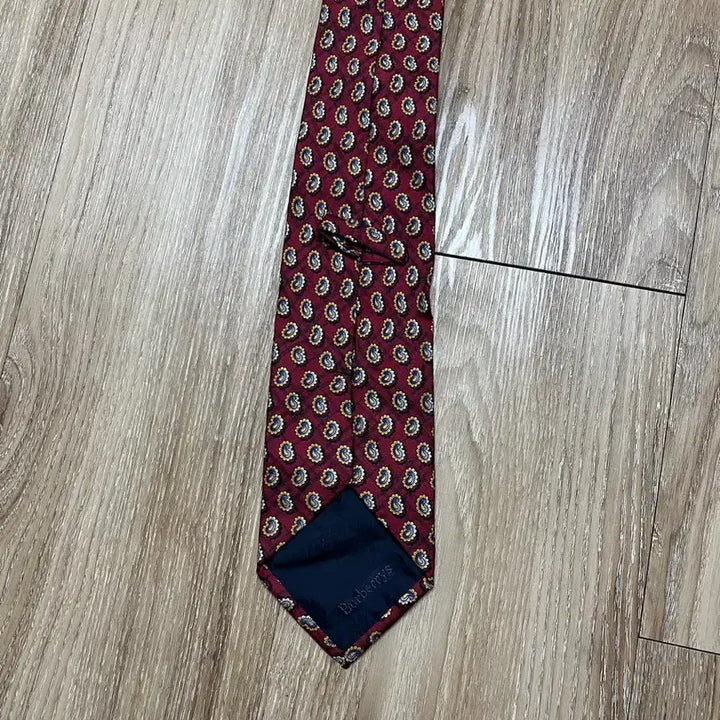 [BUNJANG] Burberry Paisley Silk Necktie Burgundy / 버버리 페이즐리 넥타이