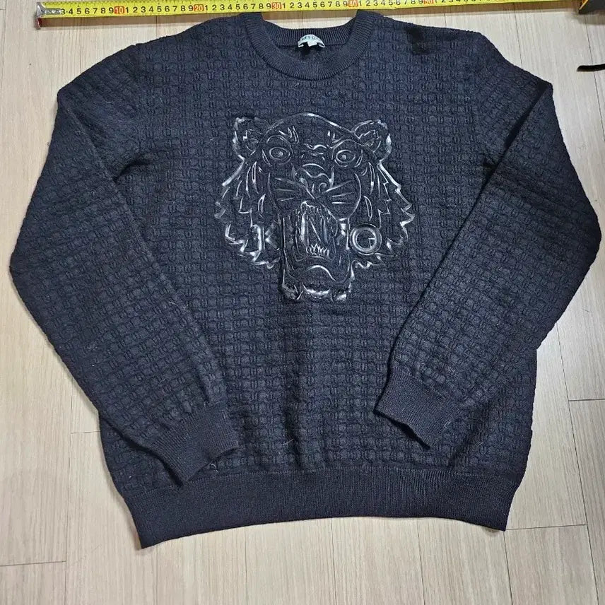 [BUNJANG] KENZO Black Tiger Knit Sweater / KENZO 겐조 블랙 타이거 니트