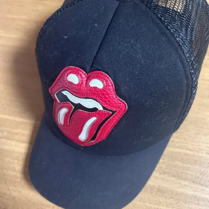 [BUNJANG] Vintage Rolling Stones Leather Logo Baseball Cap / 빈티지 롤링 스톤즈 모자