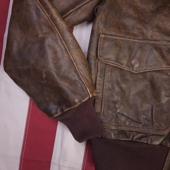 [BUNJANG] 1990s US-Made Real Leather A-2 Flight Jacket / 90&