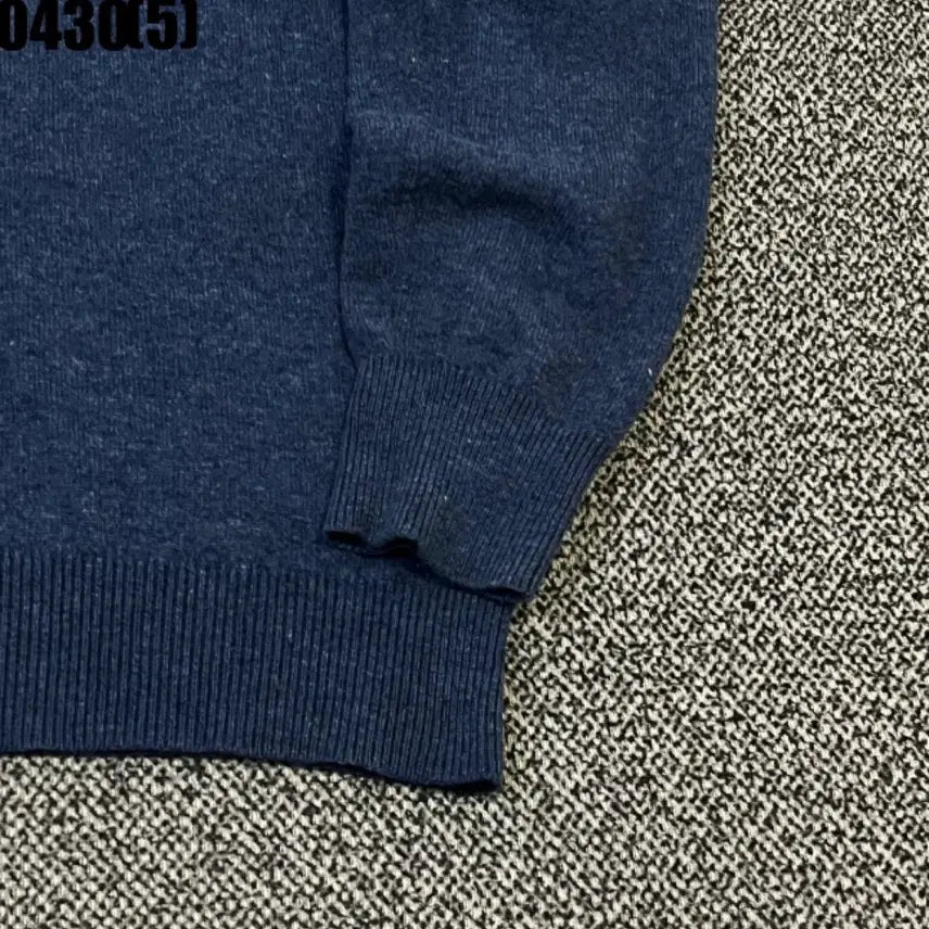 [BUNJANG] Olsen Blue Knit Half-Zip Pullover / 올젠 블루 니트 하프집업