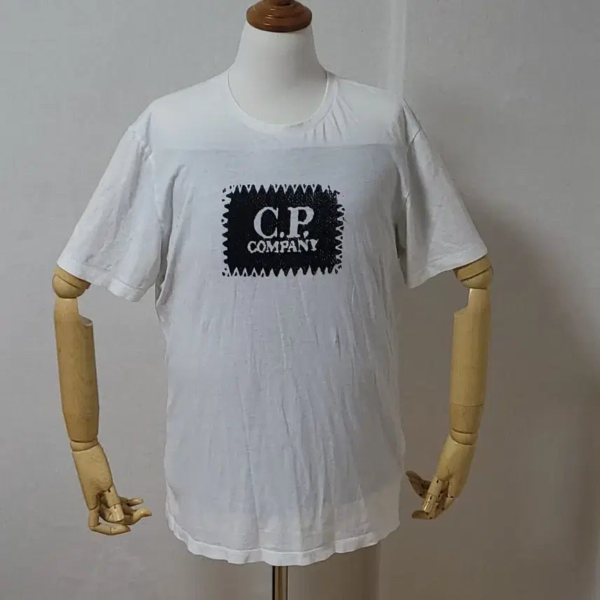 [BUNJANG] CP Company White T-Shirt / CP 씨피컴퍼니 화이트 반팔 티셔츠 100