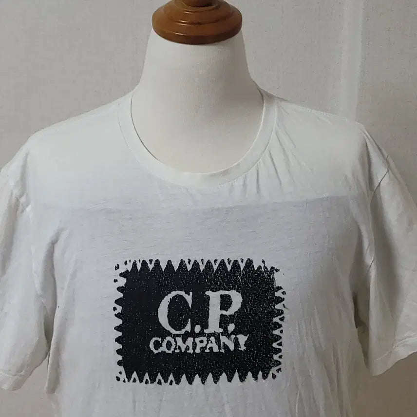 [BUNJANG] CP Company White T-Shirt / CP 씨피컴퍼니 화이트 반팔 티셔츠 100