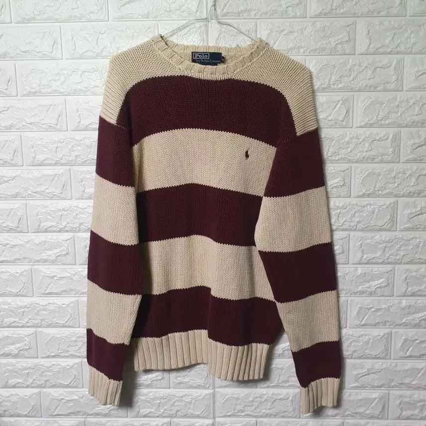 [BUNJANG] Polo Ralph Lauren Striped Knit Sweater / 폴로랄프로렌 단가라 니트 판매합니다