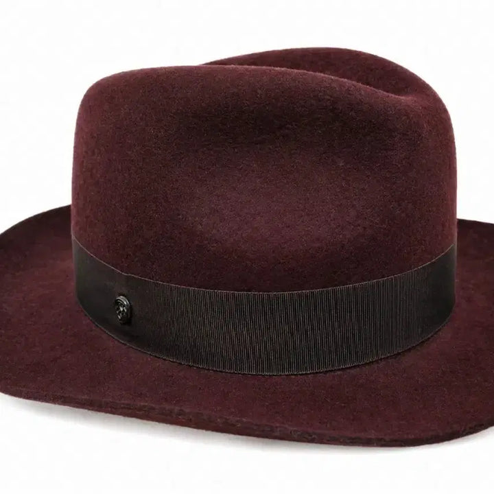 [BUNJANG] Helen Kaminski Genuine Fedora Hat Medium Deep Burgundy / 헬렌카민스키 정품 페도라 모자(M)