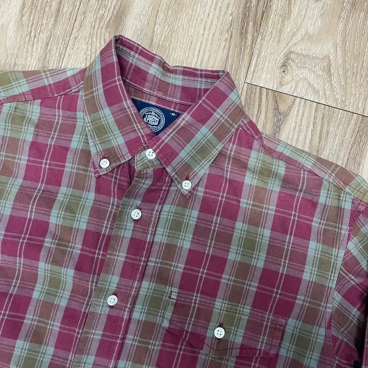 [BUNJANG] J.Press Pocket Checkered Shirt M / 제이프레스 포켓 체크셔츠 M