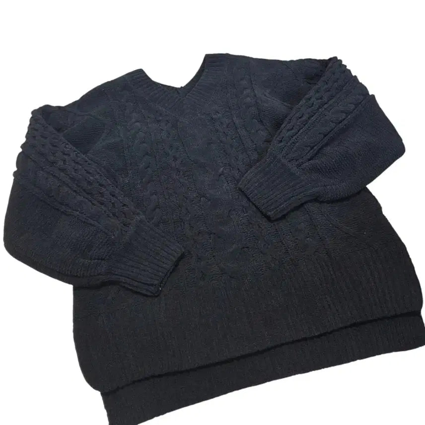 [BUNJANG] AZUL by moussy V-Neck Knit Top / AZUL by moussy 아줄 바이 마우지 jpn 일본 여성 빈티지 브