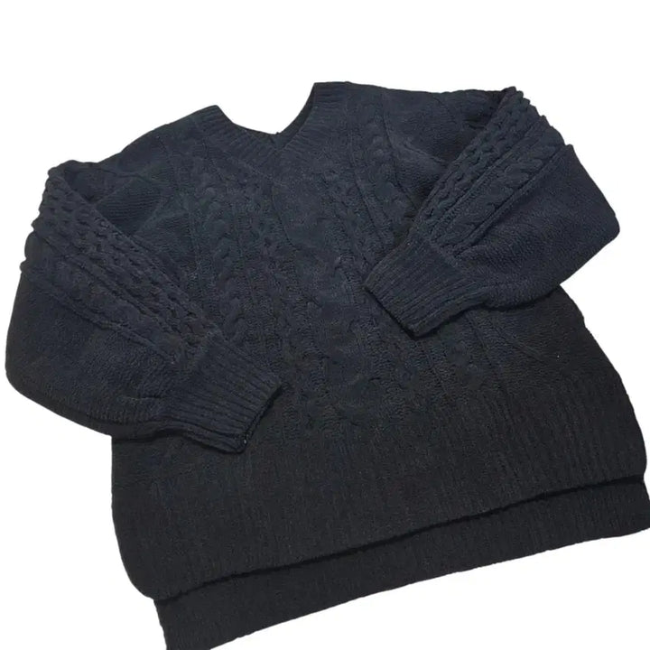 [BUNJANG] AZUL by moussy V-Neck Knit Top / AZUL by moussy 아줄 바이 마우지 jpn 일본 여성 빈티지 브