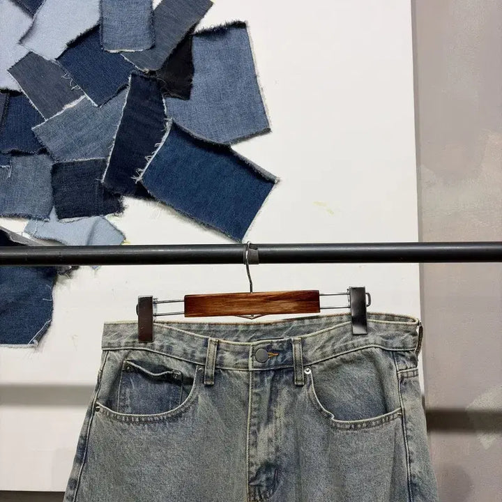 [BUNJANG] Trillion Casual Vintage Washed Denim Pants Jeans (33 Inch) / (33인치) 트릴리온 캐주얼 빈티지 워싱 데님팬츠 청바지