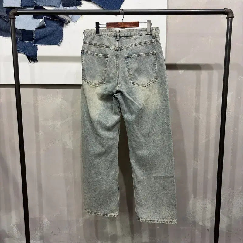 [BUNJANG] Trillion Casual Vintage Washed Denim Pants Jeans (33 Inch) / (33인치) 트릴리온 캐주얼 빈티지 워싱 데님팬츠 청바지