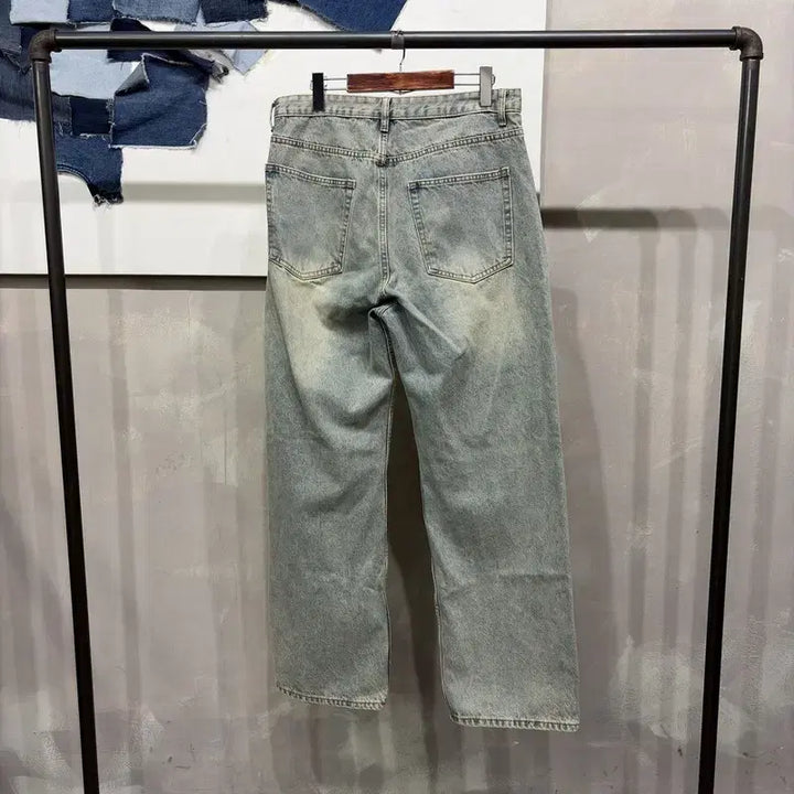 [BUNJANG] Trillion Casual Vintage Washed Denim Pants Jeans (33 Inch) / (33인치) 트릴리온 캐주얼 빈티지 워싱 데님팬츠 청바지