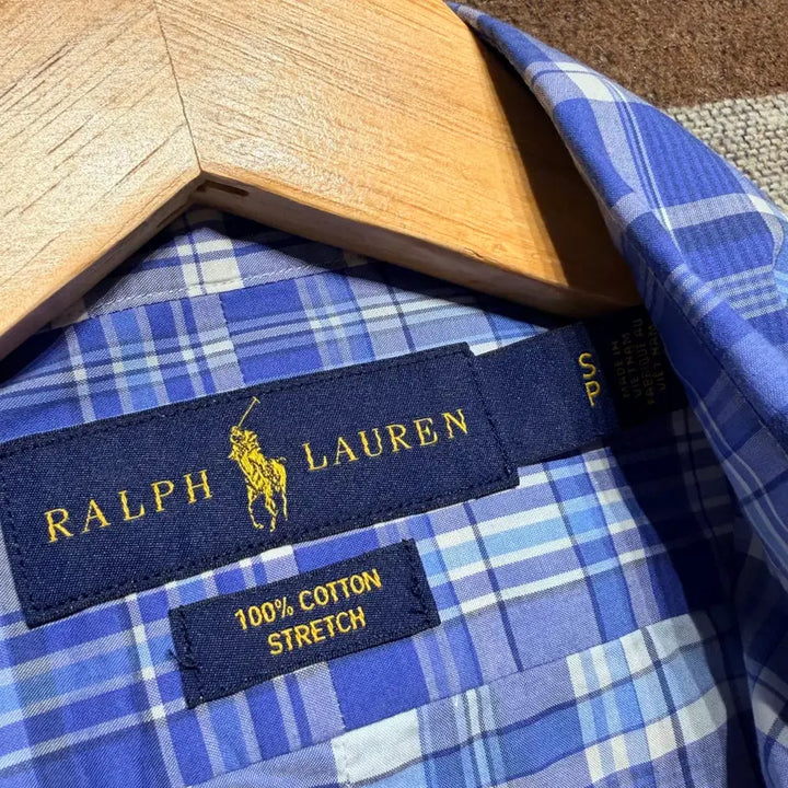 [BUNJANG] Polo Ralph Lauren Check Stretch Shirt Size S (95) / 폴로랄프로렌 체크 스트레치 셔츠 s 95