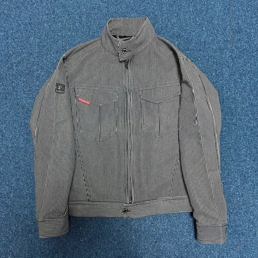 [BUNJANG] Evenriver Striped Work Jacket / 이븐리버 일본워크웨어 스트라이프 워크 자켓