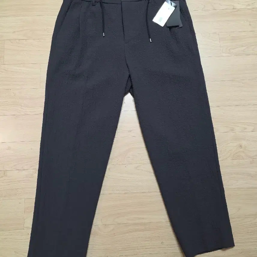 [BUNJANG] JILLSTUART NEW YORK Grey Seersucker String Pants (Size 90/33-34) / 질스튜어트뉴욕 그레이 시어서커 스트링 팬츠 90 33-34 정가 32만원