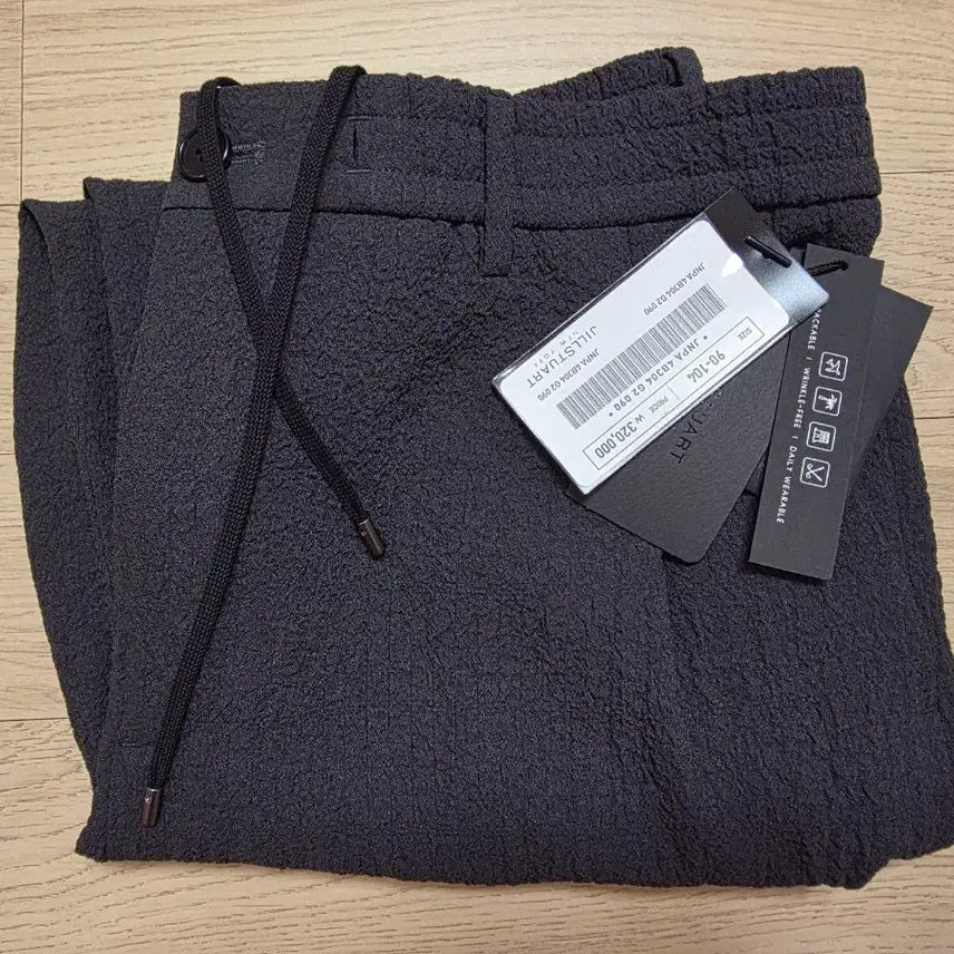 [BUNJANG] JILLSTUART NEW YORK Grey Seersucker String Pants (Size 90/33-34) / 질스튜어트뉴욕 그레이 시어서커 스트링 팬츠 90 33-34 정가 32만원