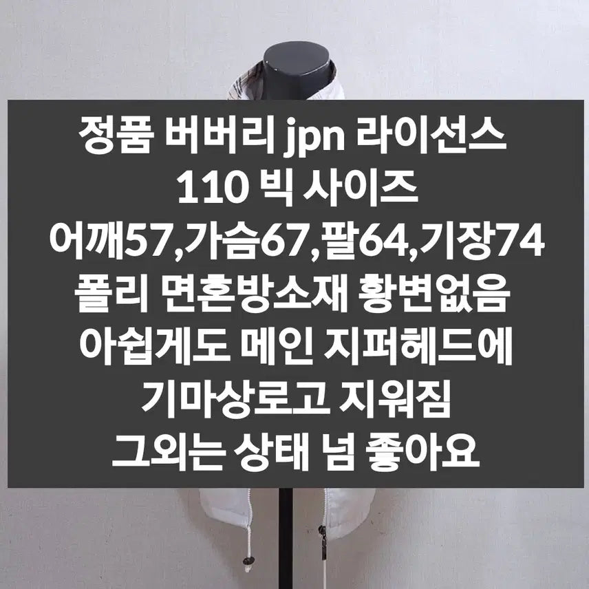 [BUNJANG] Burberry Safari Jacket Jumper / 버버리 사파리형자켓 점퍼 110