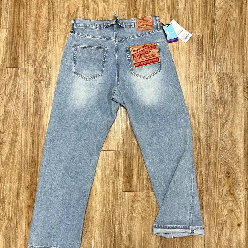 [BUNJANG] Outstanding 30s Slub Selvedge Wide Denim Pants / (새상품) 아웃스탠딩 30s 신치백 와이드 셀비지데님 32