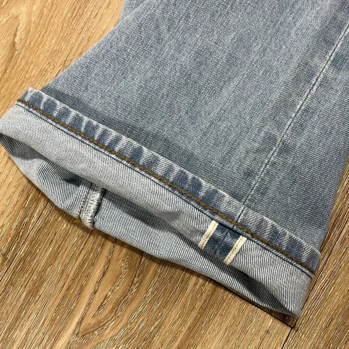 [BUNJANG] Outstanding 30s Slub Selvedge Wide Denim Pants / (새상품) 아웃스탠딩 30s 신치백 와이드 셀비지데님 32
