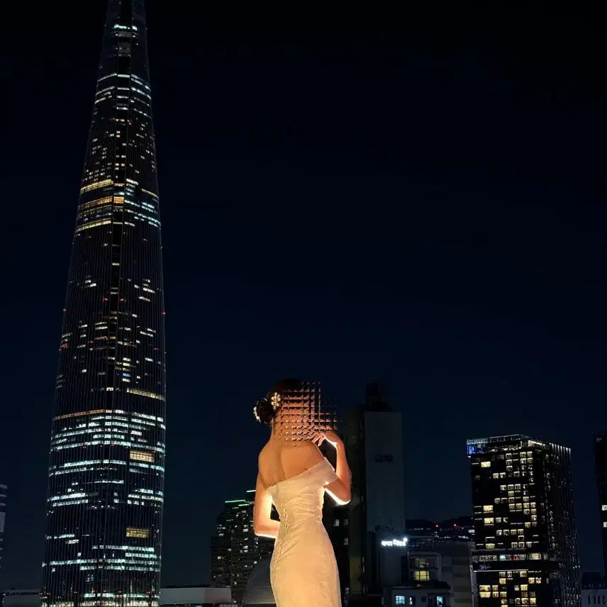[BUNJANG] Off-the-Shoulder Mermaid Wedding Dress Rental / 오프숄더 머메이드 웨딩드레스