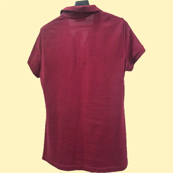 [BUNJANG] Hazzys Burgundy Short Sleeve Polo T-Shirt / 헤지스 반팔 폴로티 버건디