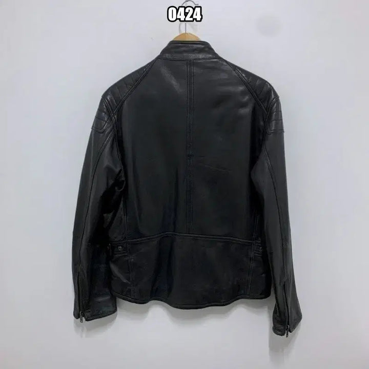 [BUNJANG] LUMO Quilting Detail Rider Leather Jacket / L 워모 퀼팅 디테일 라이더 가죽 자켓