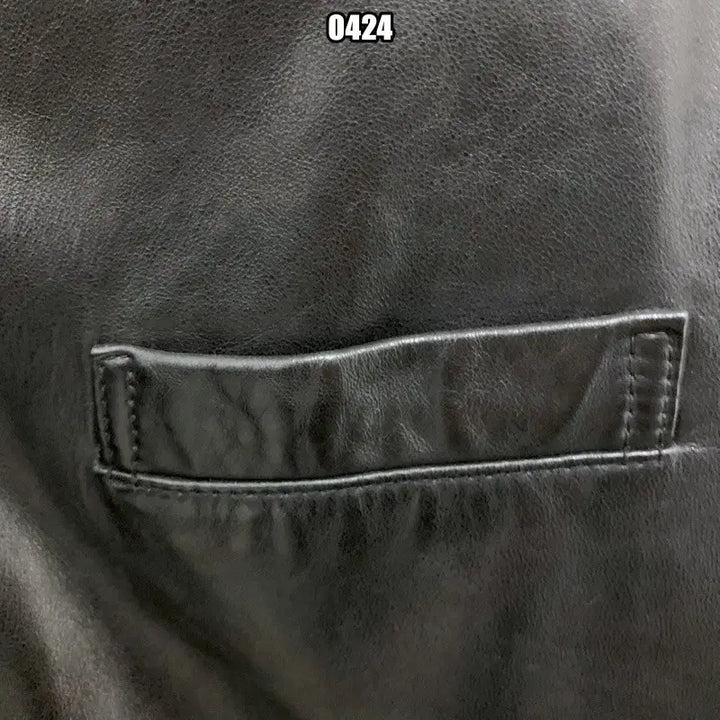 [BUNJANG] LUMO Quilting Detail Rider Leather Jacket / L 워모 퀼팅 디테일 라이더 가죽 자켓