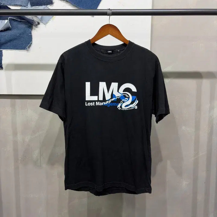 [BUNJANG] LMC Big Logo Back Print Short Sleeve T-Shirt / (100) 엘엠씨 스트릿 캐주얼 빅로고 백프린팅 반팔 티