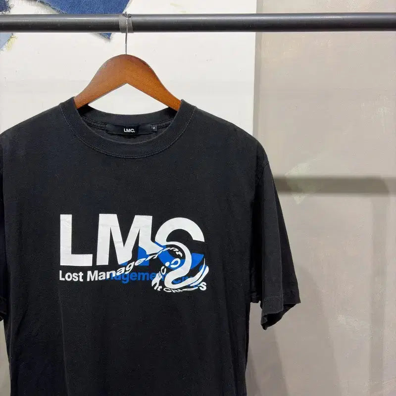 [BUNJANG] LMC Big Logo Back Print Short Sleeve T-Shirt / (100) 엘엠씨 스트릿 캐주얼 빅로고 백프린팅 반팔 티