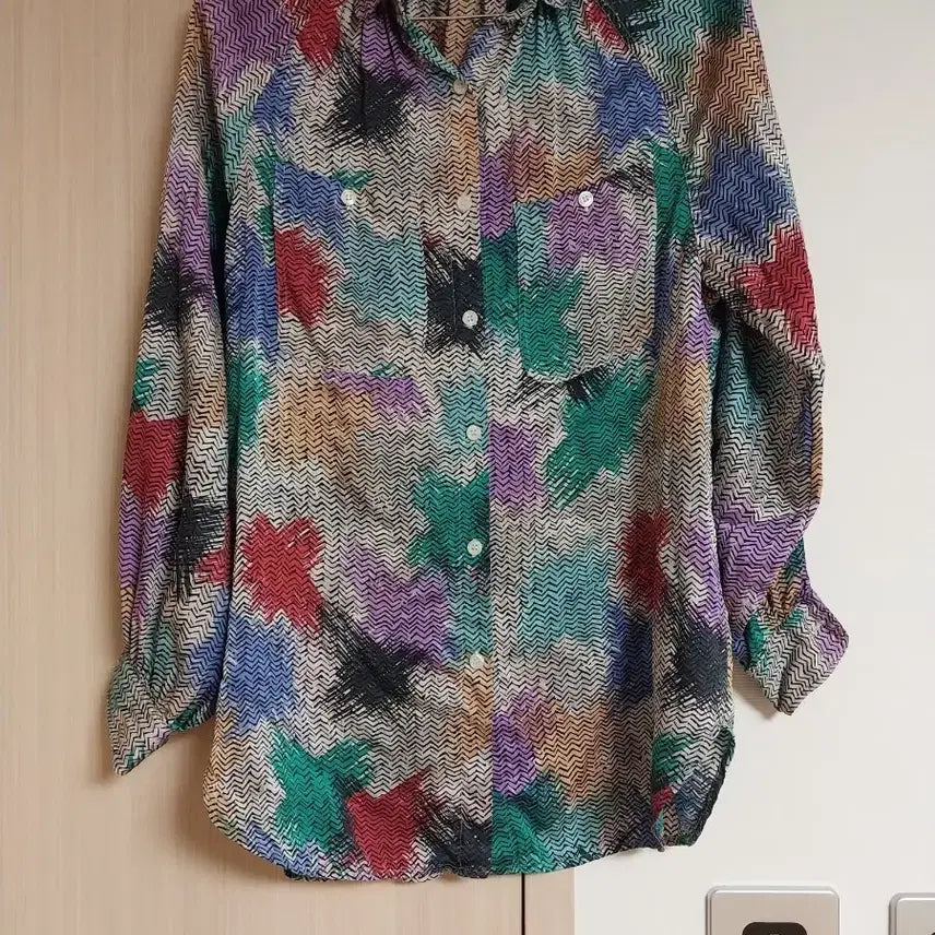 [SOLD OUT] 빈티지 패턴 블라우스 셔츠 66 날씬77