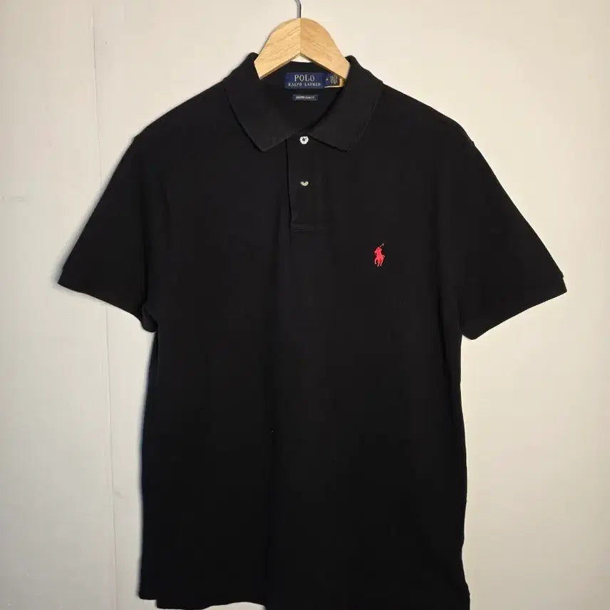 [BUNJANG] Polo Ralph Lauren Black Short Sleeve Polo Shirt M Size / 폴로 랄프로렌 블랙 반팔 카라티 M사이즈