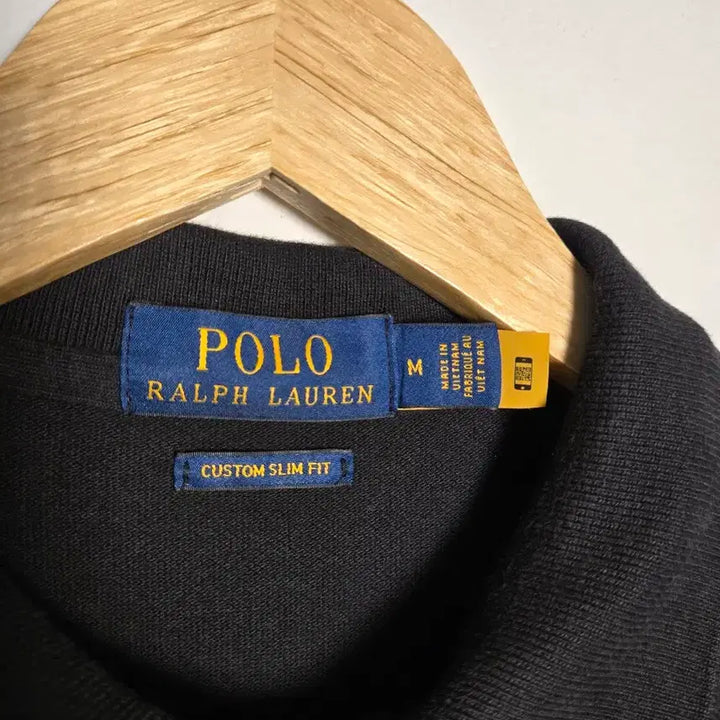 [BUNJANG] Polo Ralph Lauren Black Short Sleeve Polo Shirt M Size / 폴로 랄프로렌 블랙 반팔 카라티 M사이즈