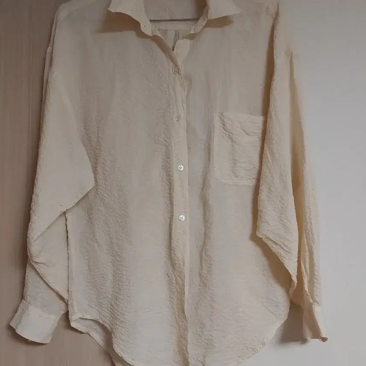 [BUNJANG] Ivory 100% Silk Blouse - Size 66 / 아이보리 셔츠 블라우스 100프로실크 66