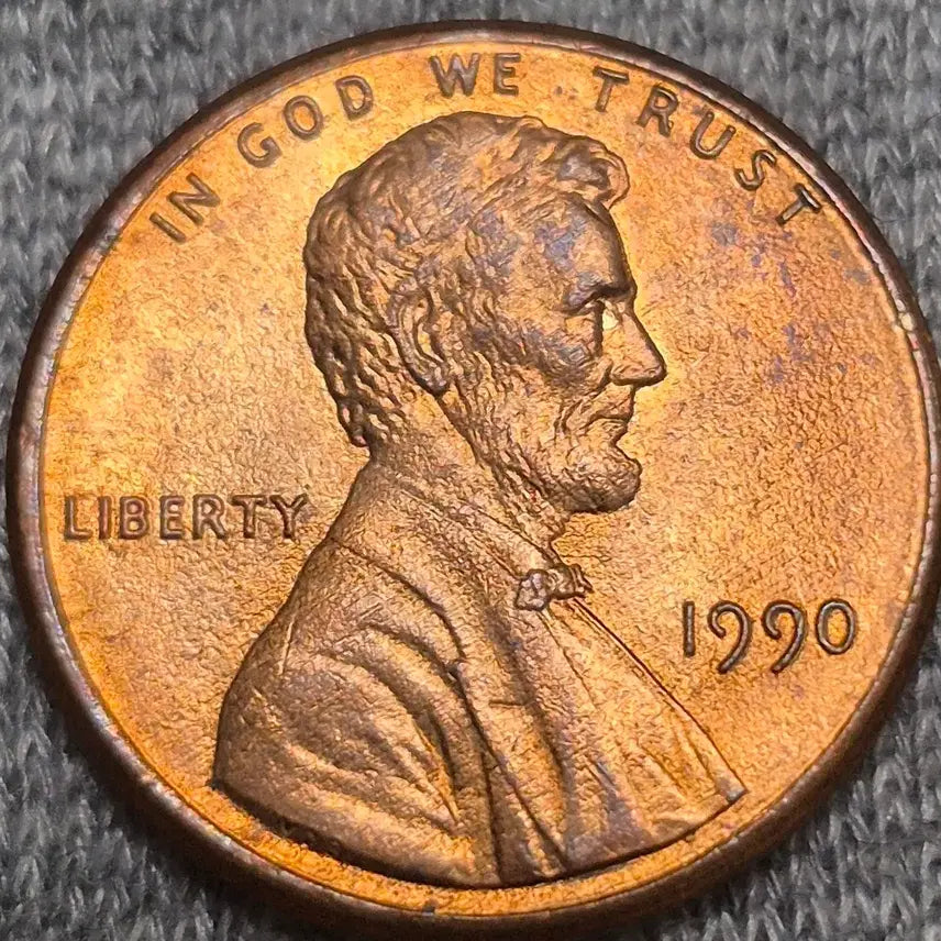 [BUNJANG] 1990 United States Lincoln Cent Coin / 1990년p 미국 링컨 센트  주화