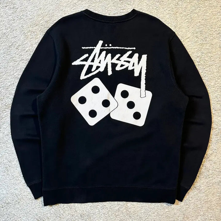 [BUNJANG] Stussy Dice Sweatshirt Black / [M] 스투시 STUSSY 다이스 맨투맨 블랙