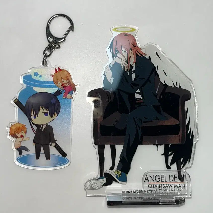 [BUNJANG] Chainsaw Man Angel Devil Acrylic Keychain / 체인소맨 텐시 천사의 악마 아크릴 아키 키링