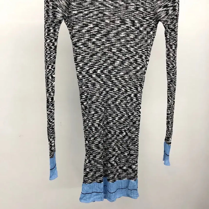 [BUNJANG] Sandro Ribbed Knit Summer Dress Size 1 / 산드로 여름 골지 롱 니트 1사이즈