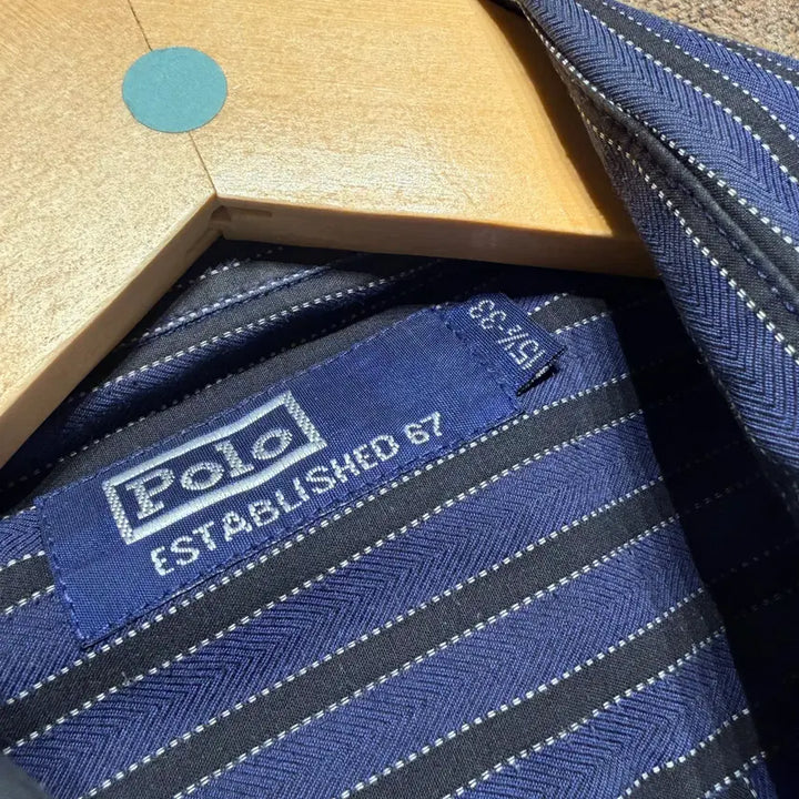 [BUNJANG] Polo Ralph Lauren Herringbone Twill Stripe Shirt / 폴로랄프로렌 헤링본 트윌 스트라이프 셔츠 100