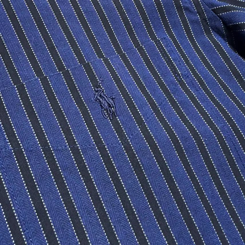 [BUNJANG] Polo Ralph Lauren Herringbone Twill Stripe Shirt / 폴로랄프로렌 헤링본 트윌 스트라이프 셔츠 100