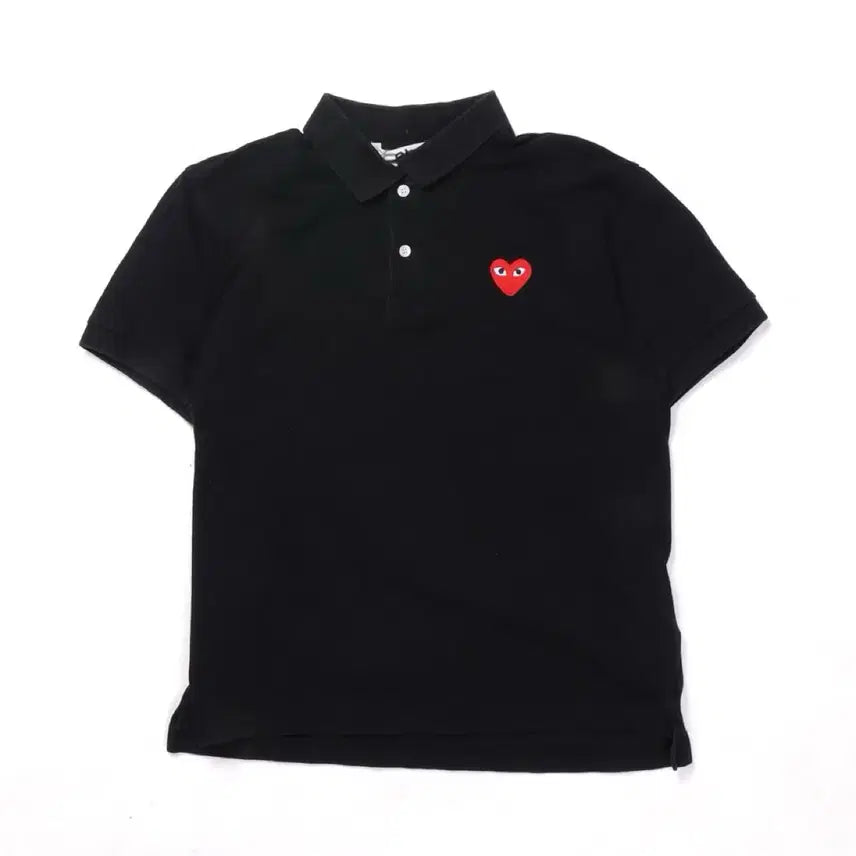 [BUNJANG] Comme des Garcons Play Logo Polo T-shirt M / Comme des Garcons Play Logo Polo T-shirt