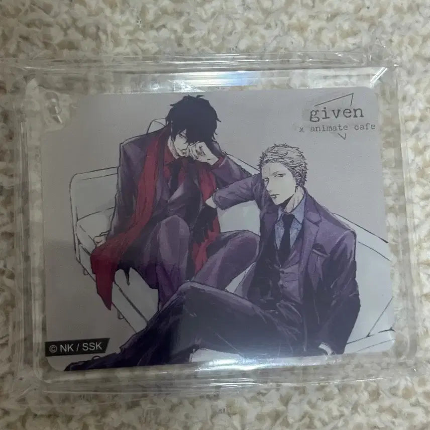 [BUNJANG] Given Anime Cafe Acrylic Plate Keyring Block Akihiko Ugetsu / 기븐 애니메이트 카페 아크릴 플레이트 키링 블럭 아키히코 우게츠