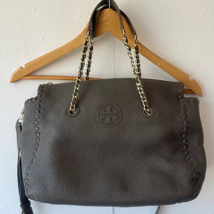 [BUNJANG] Tory Burch Genuine Gray Chain Shoulder Bag Crossbody Bag / 토리버치 진그레이 체인숄더백 크로스백