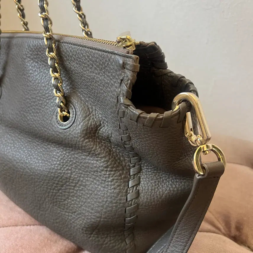 [BUNJANG] Tory Burch Genuine Gray Chain Shoulder Bag Crossbody Bag / 토리버치 진그레이 체인숄더백 크로스백
